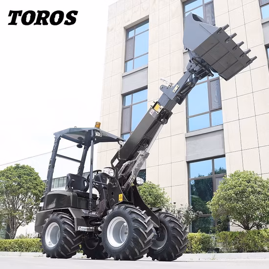 Factory Titan 800kg Micro nuova pala Payloader economico Cina Agricoltura Mini pala gommata articolata compatta per giardino agricolo con CE / ISO EURO5 / EPA4