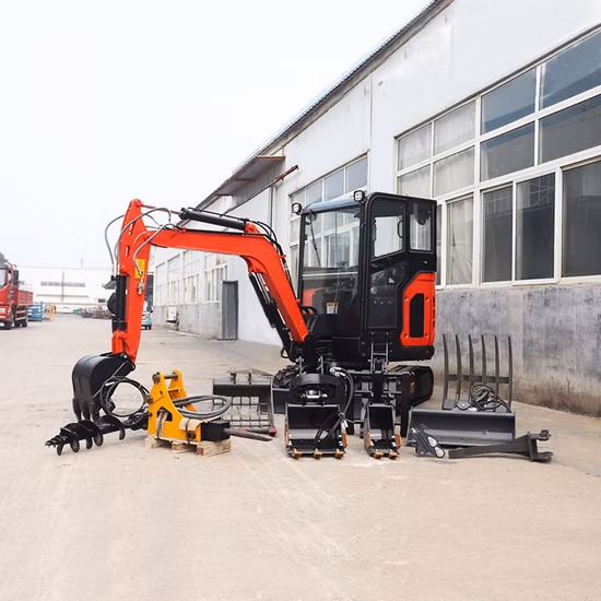 Escavatori cingolati Euro 5 / EPA da 1,8 tonnellate all'ingrosso del produttore della Cina 1 tonnellata 2 tonnellate 3 tonnellate piccolo micro scavatore Kubota idraulico Bagger mini escavatore prezzo spedizione gratuita